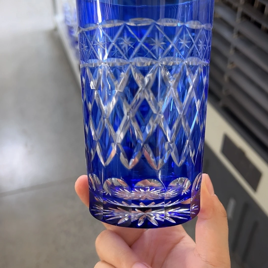 水晶玻璃平底款微瑕一个