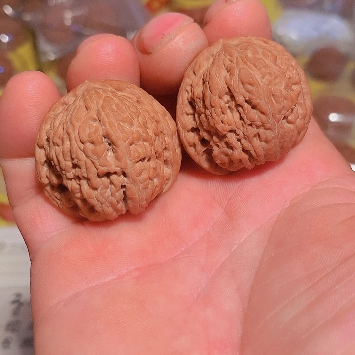 吊坠文玩核桃红玛瑙3.65