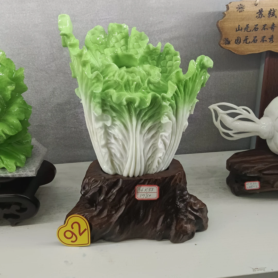 岫岩家居摆件玉石手工雕刻制作适合送礼