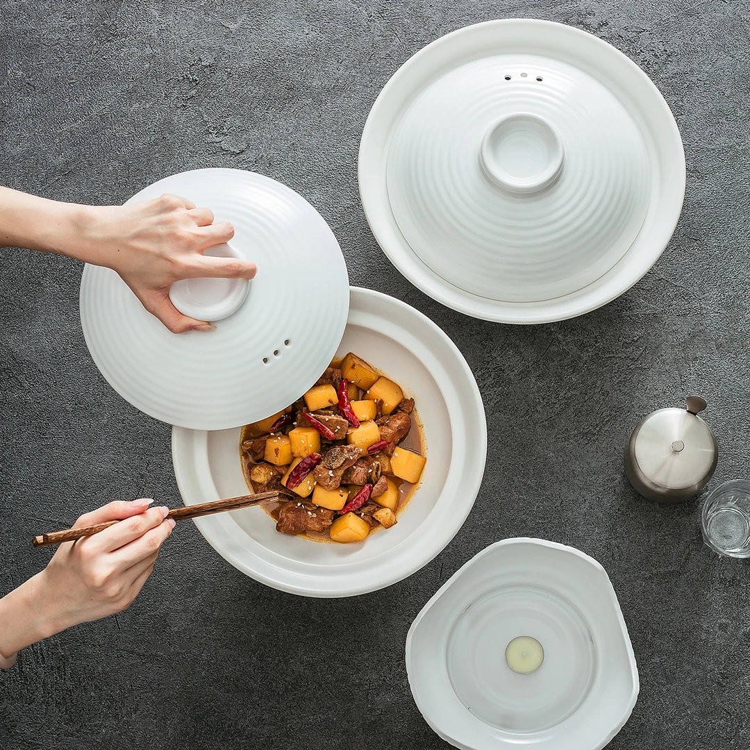 德化砂锅2025年新款燃气灶专用的家用的耐高温炖煮陶瓷炖锅煲汤锅