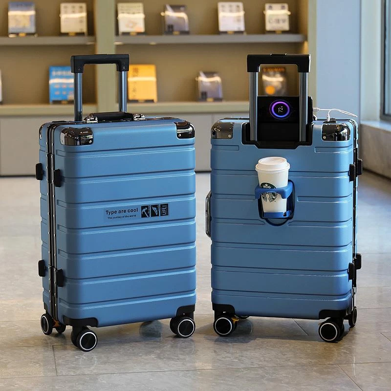 行李箱品牌铝框箱密码旅行箱学生拉杆箱万向轮登机箱德国工艺