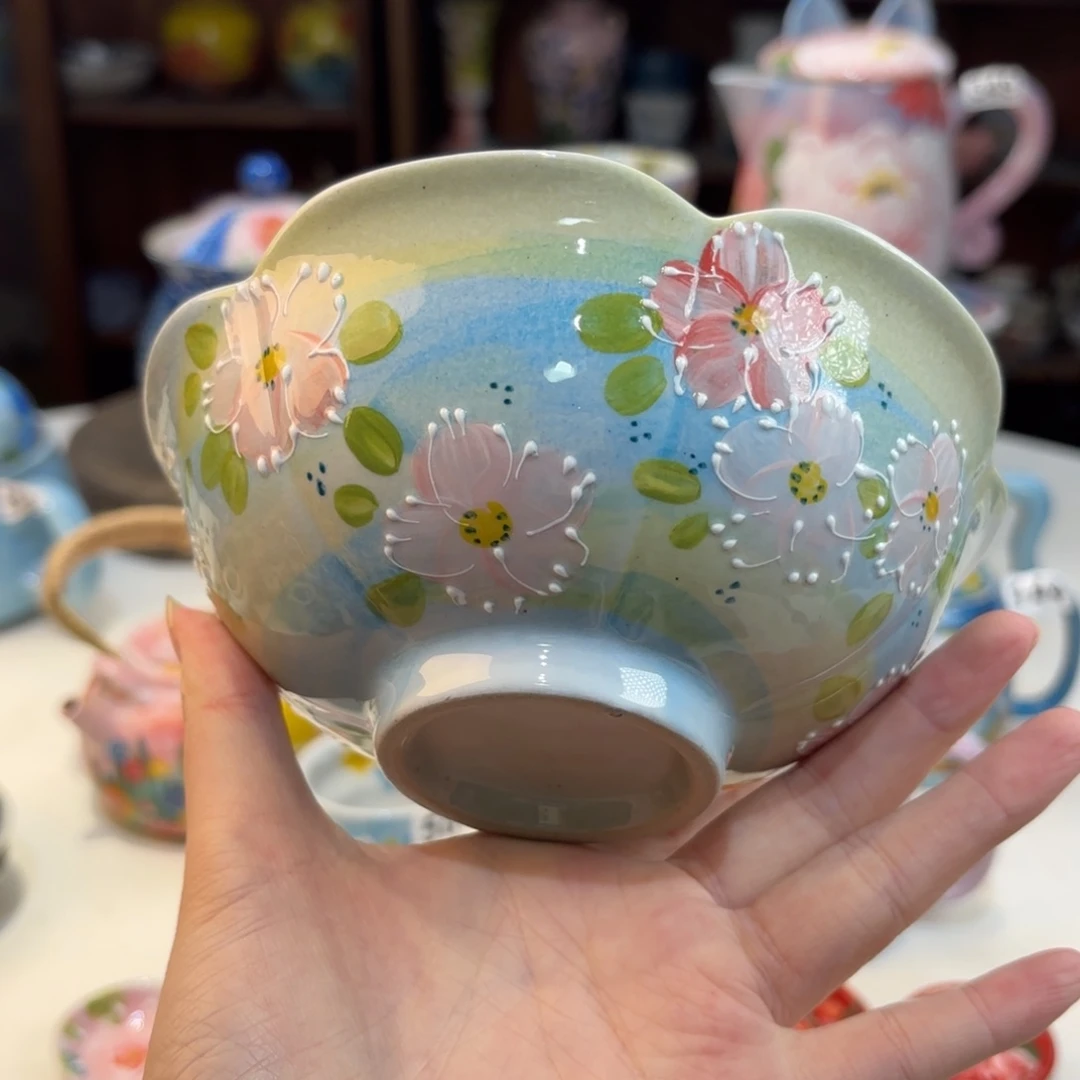 景德镇手绘高温釉下彩陶瓷茶具