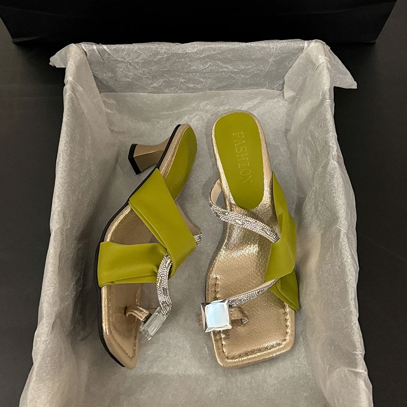 2025年夏新中式宝石新款高级感百搭舒适小众设计款爆款凉鞋 - 5CM