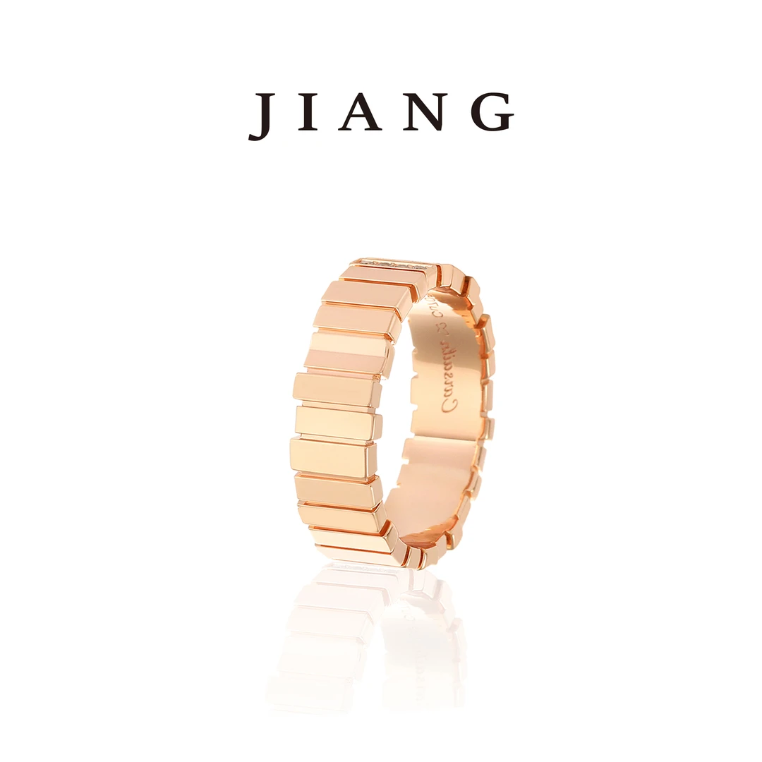 铜合金锆石戒指 CNC精工 锆石风琴戒指R078