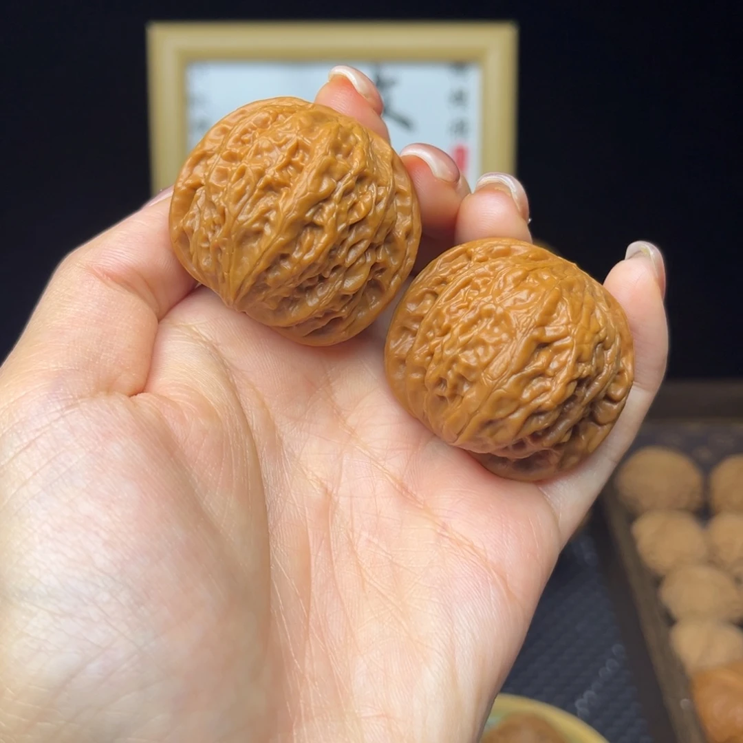 文玩核桃吊坠铁锤39打底微微修