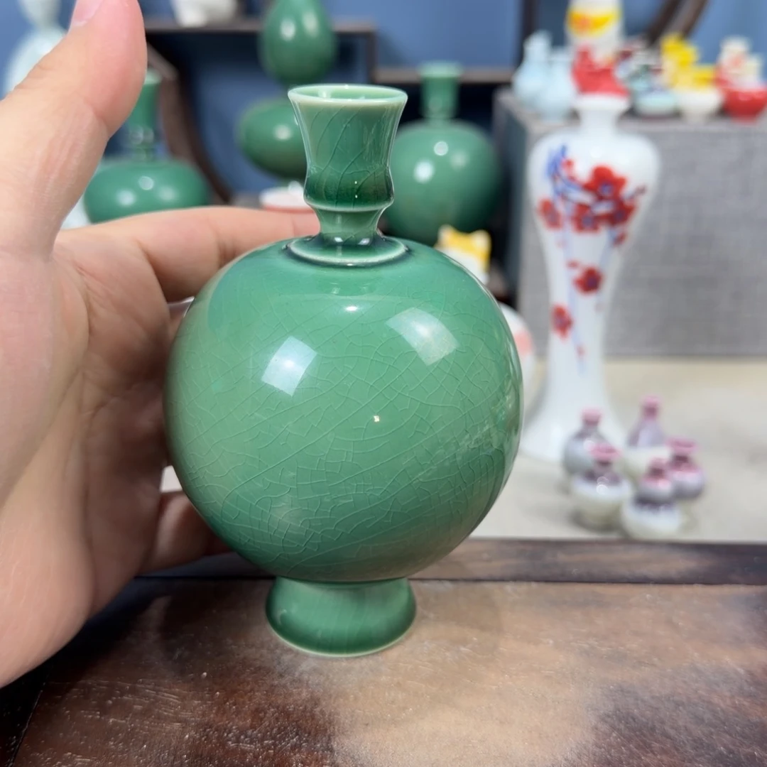 陶瓷手工小花器摆件