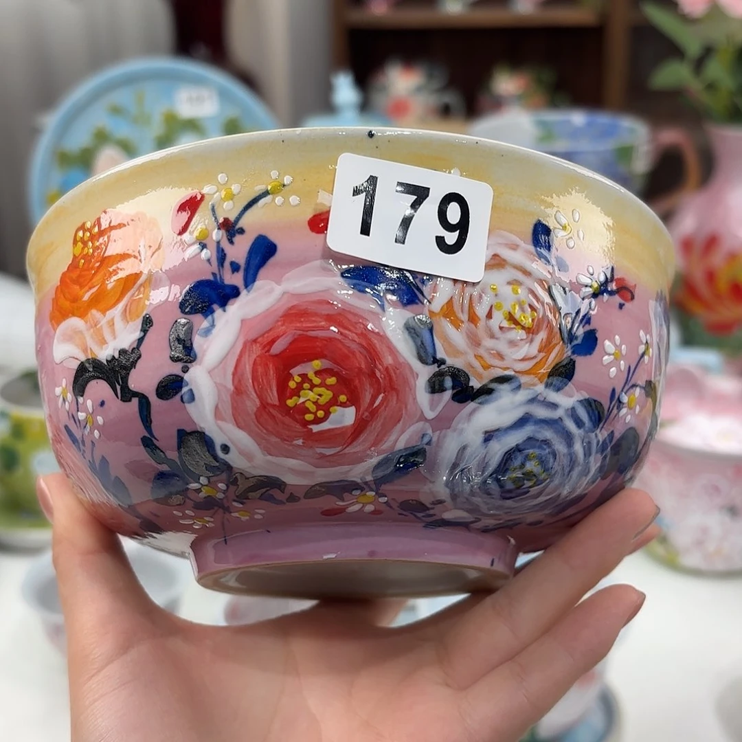 景德镇手绘高温釉下彩陶瓷茶具