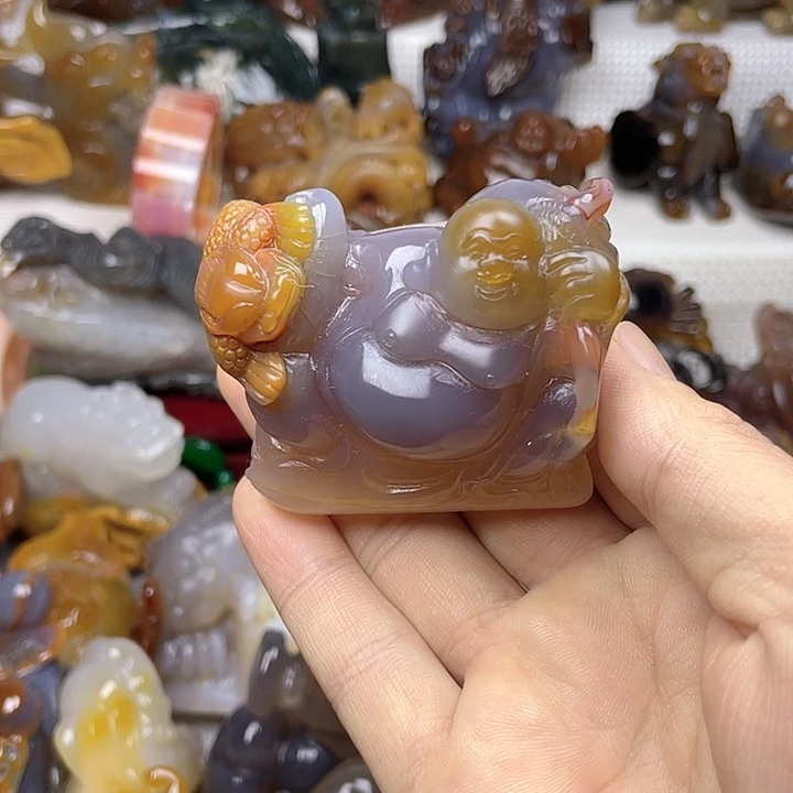 玛瑙/玉髓饰品未镶嵌老*四