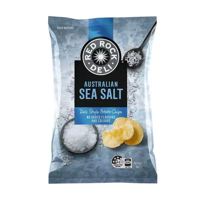 【25年7月13日】3包*165g 澳洲进口红岩臻选海盐味薯片