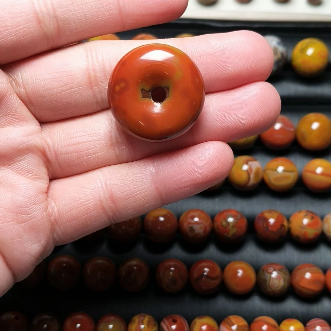 玛瑙/玉髓未镶嵌战国红玛瑙