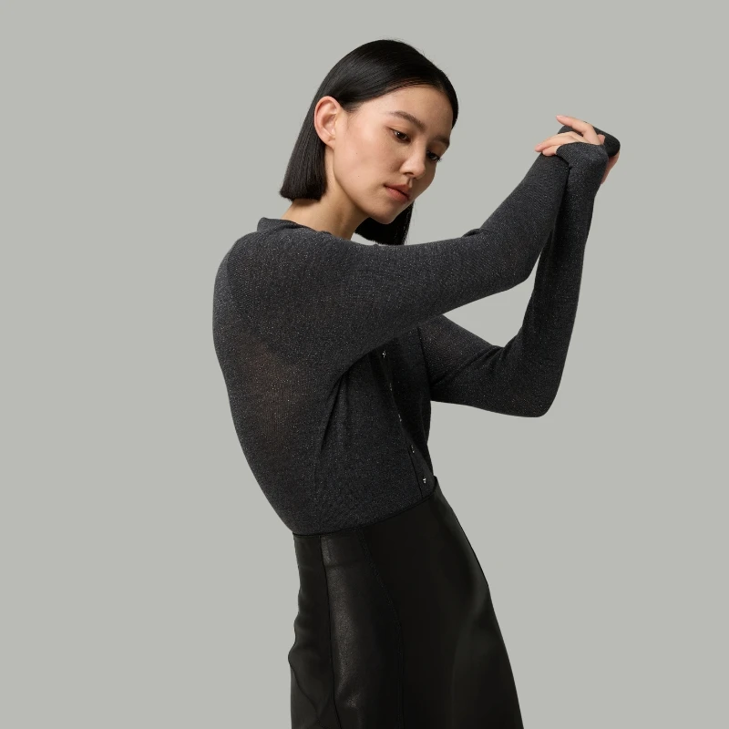 Colnstela星光璀璨T恤领长袖套头衫QMYMJS1930