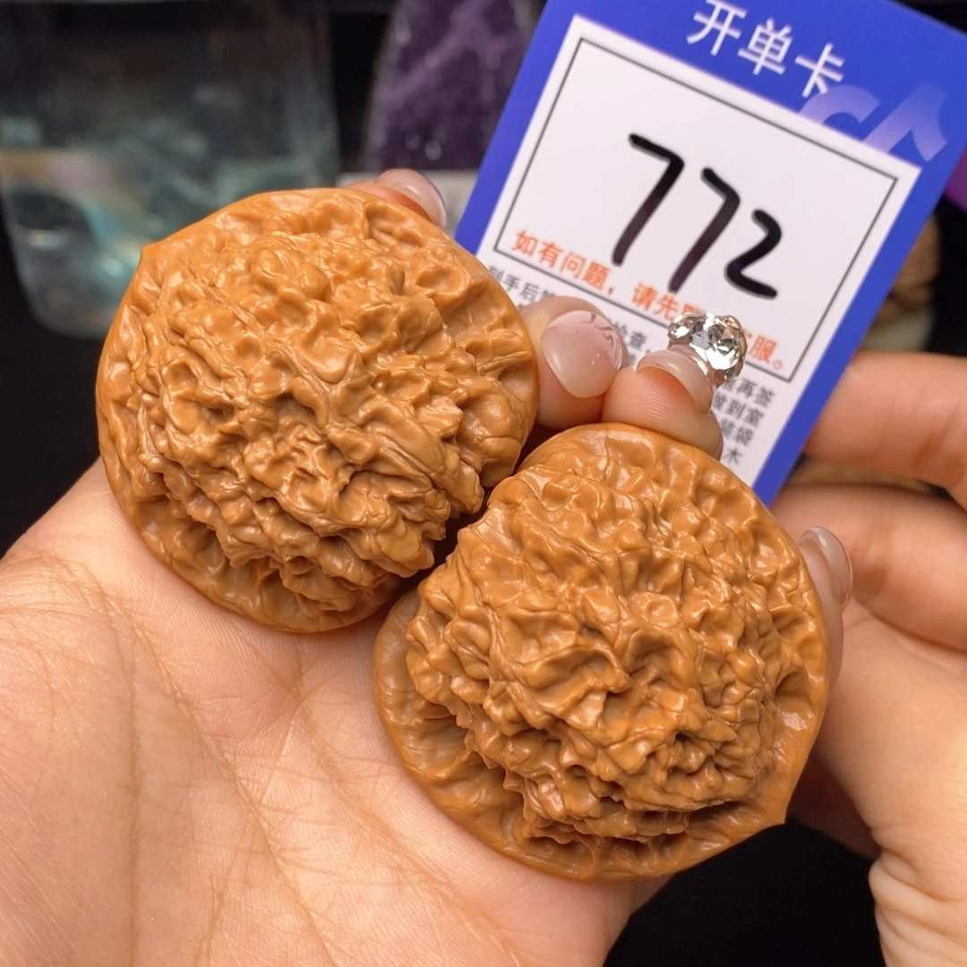 文玩核桃把件47官帽772