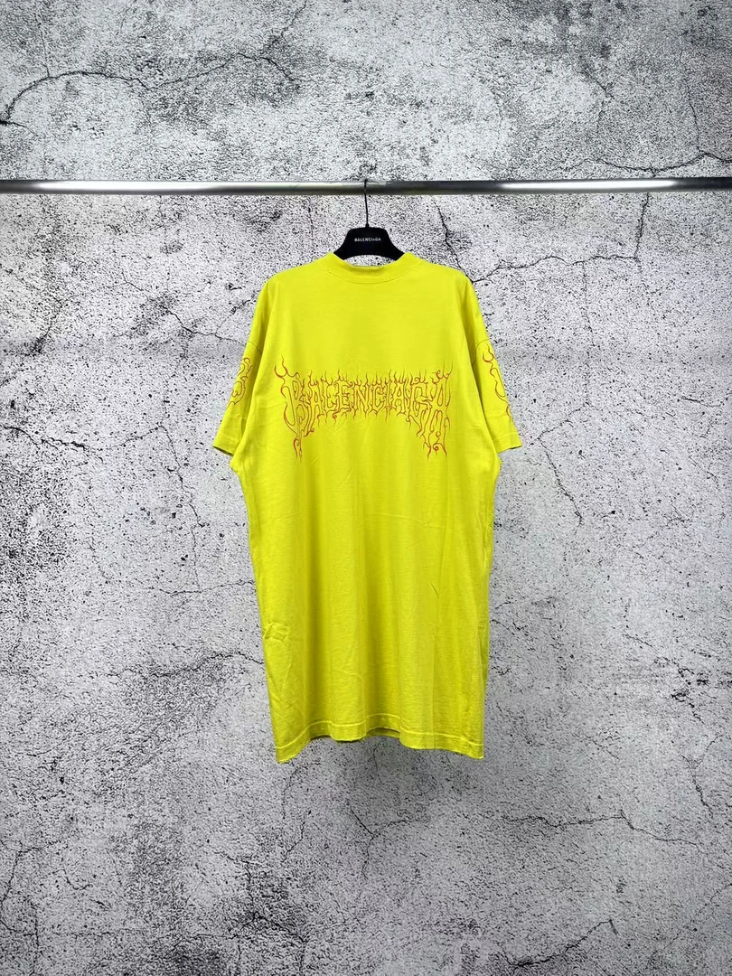 未使用 Balenciaga/巴黎世家 24火焰限定T恤/2码/RN0223