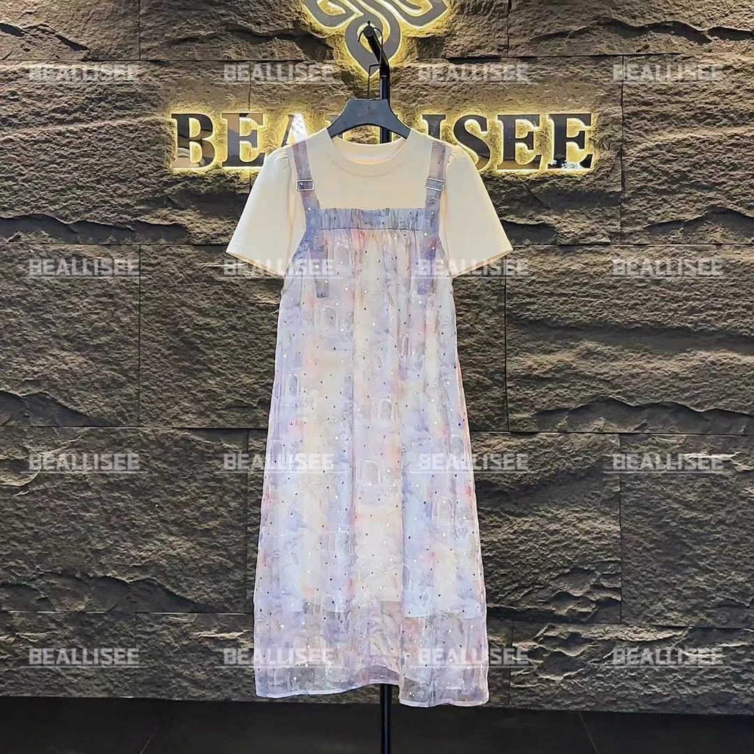 【linda】编号【】夏季遮肚子显瘦藏肉高定设计款拼接连衣裙-BLS-A120