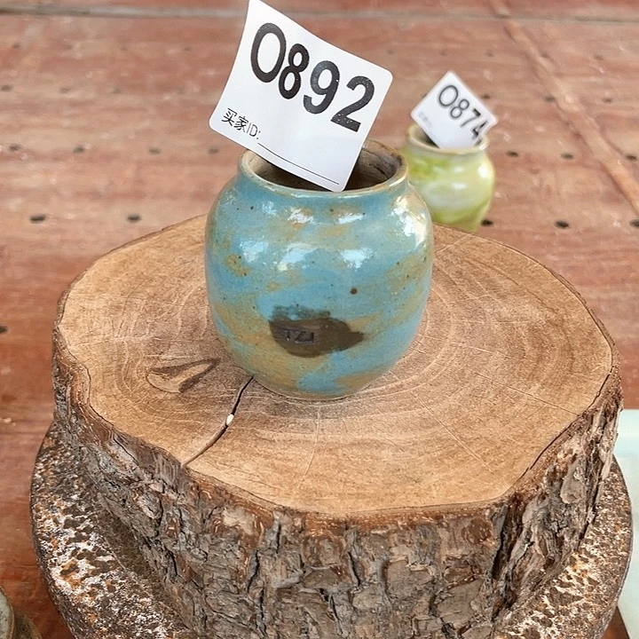 紫砂花盆拇指盆 内口3.3