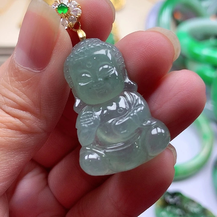 颈饰银S925镶嵌翡翠翡翠