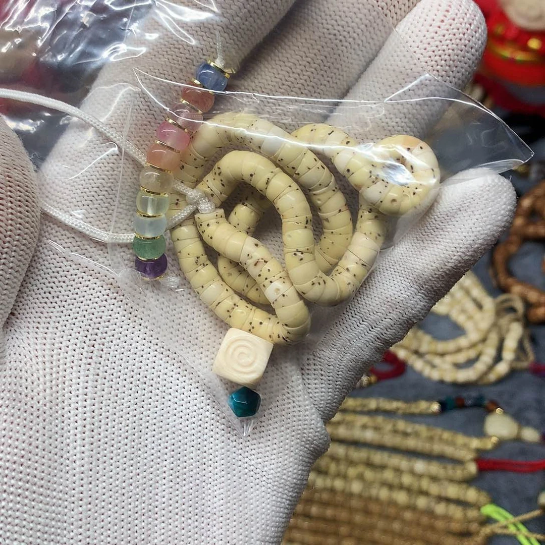 星月菩提吊坠顽**仔卡六原白数星星大肠包配饰