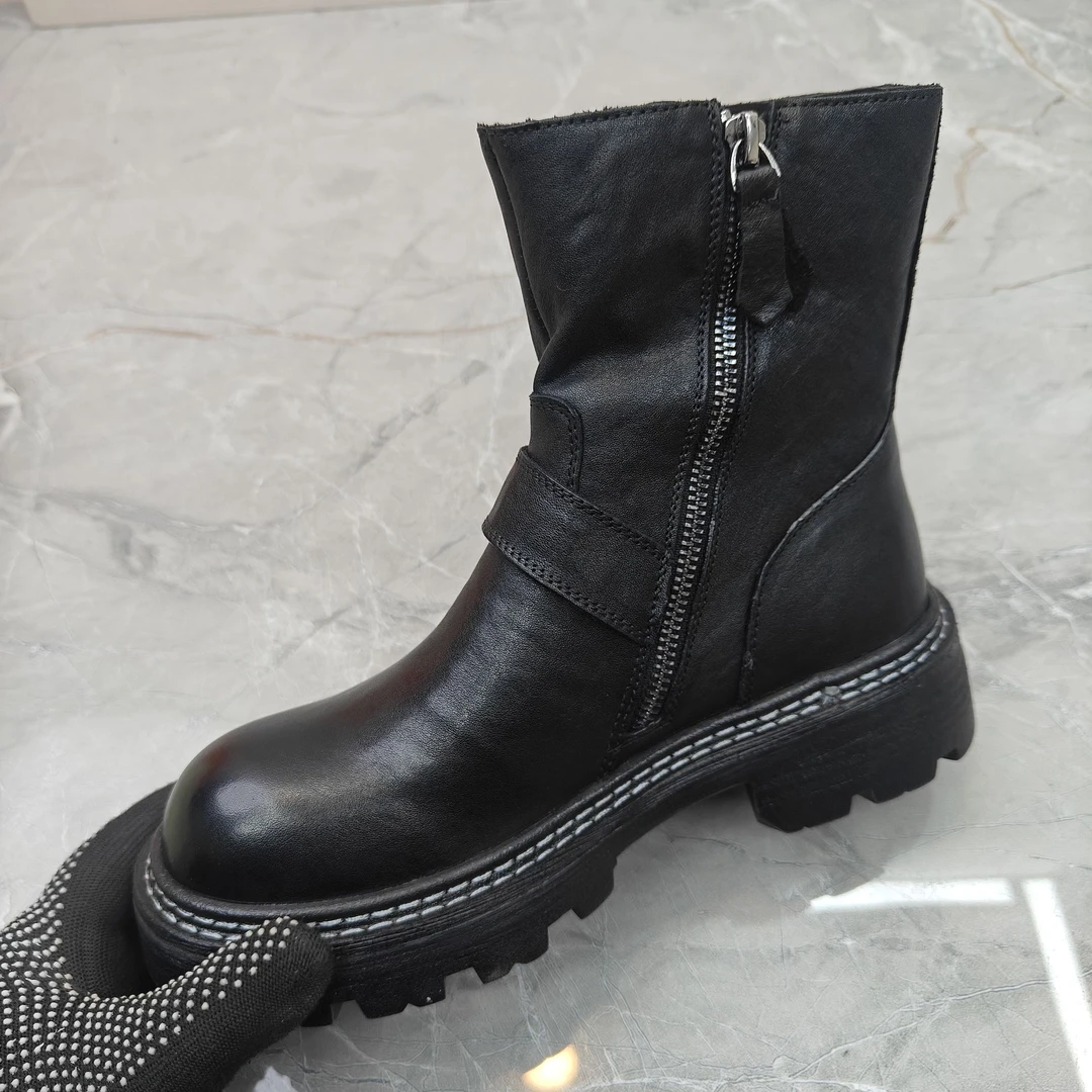 af（孤品）37/39码粗跟女靴(牛皮)16603