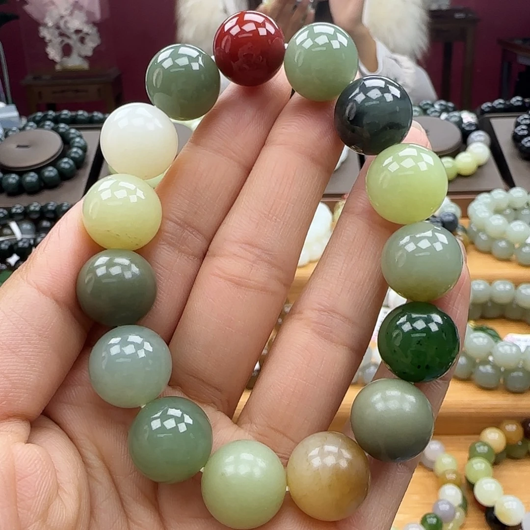 和田玉未镶嵌手链