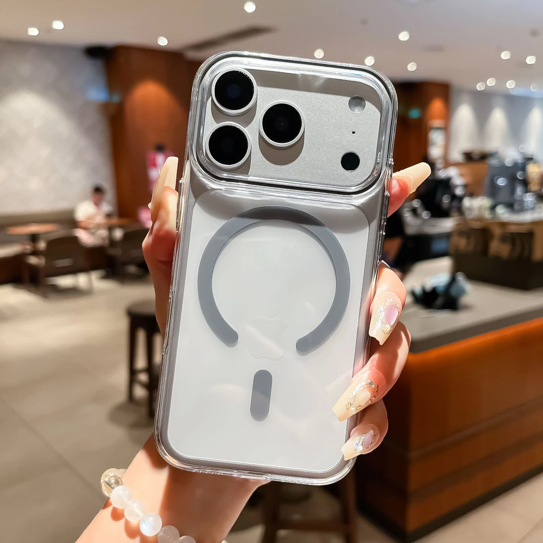 适用iPhone17Pro手机壳16磁吸15高清13Pro全包苹果14pro防摔透明