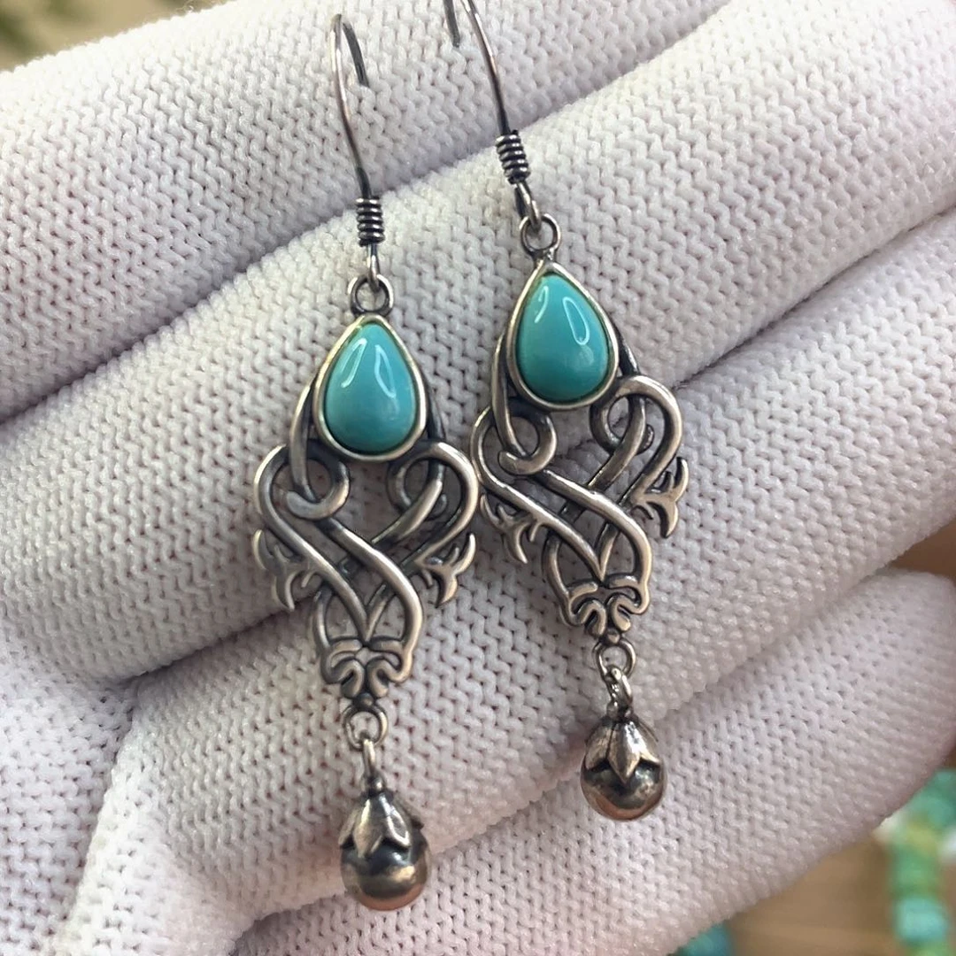 绿松石银S925镶嵌珠宝奇石