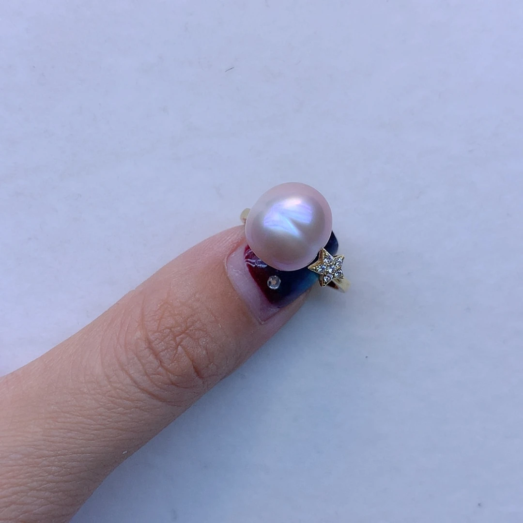【闪购商品】银S925镶嵌戒指淡水珍珠