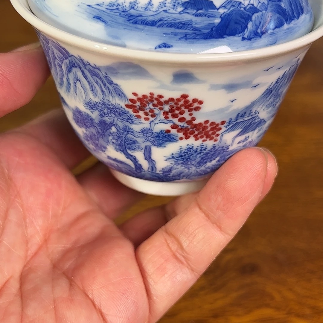 景德镇原矿釉里红陶瓷