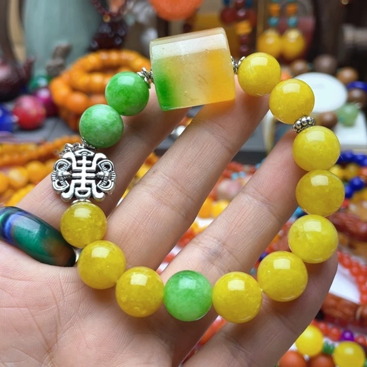 树脂制品灵*77号黄色手串