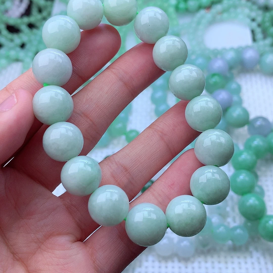 翡翠未镶嵌毛衣链