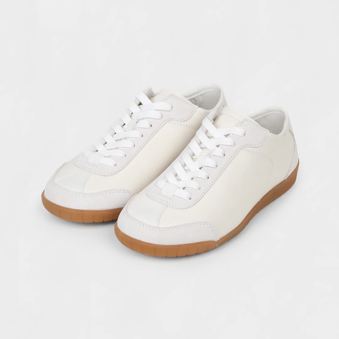 我是摩羯小香德训鞋韩国进口小牛皮牛反绒毛巾布里橡胶大底运动鞋