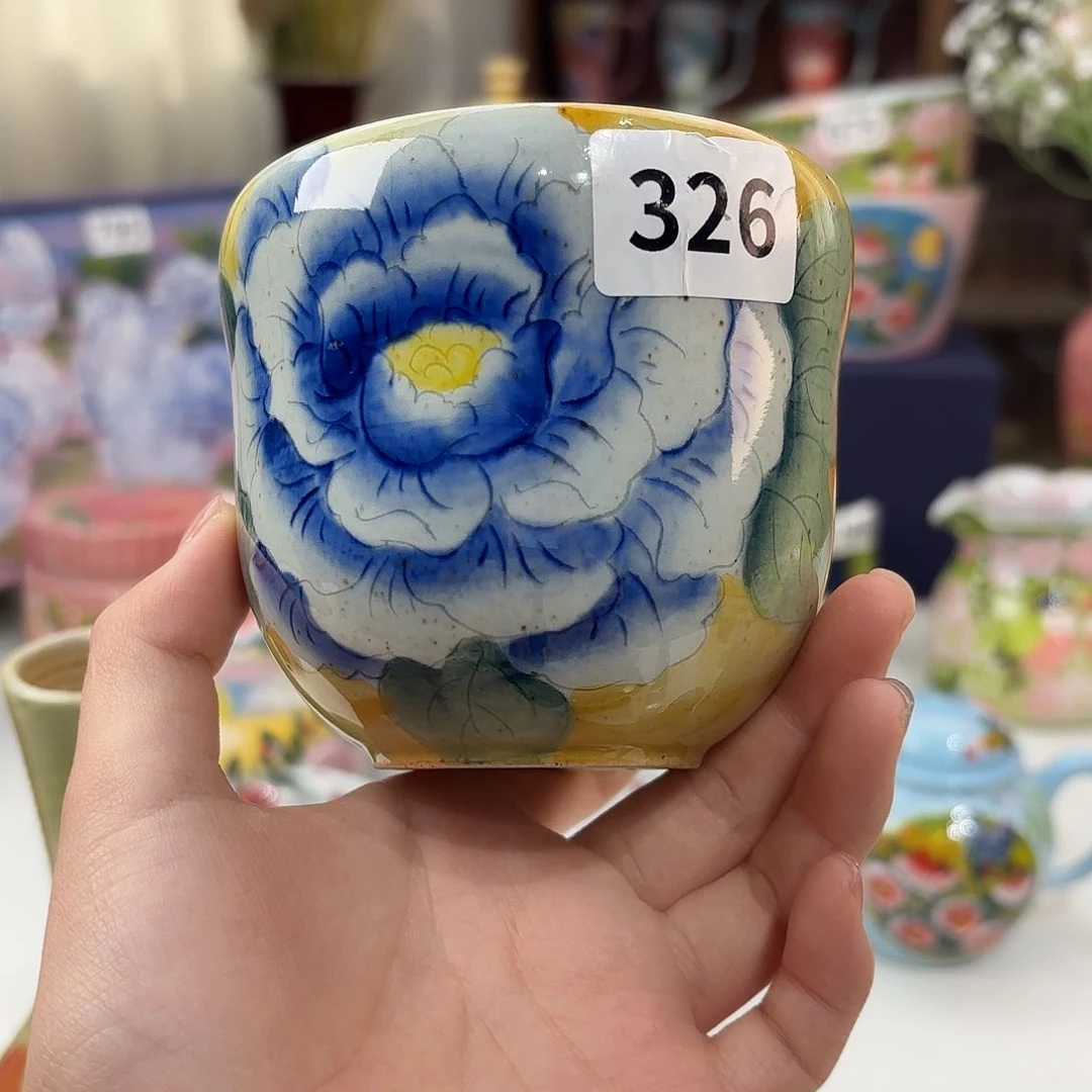 景德镇手绘高温釉下彩陶瓷茶具