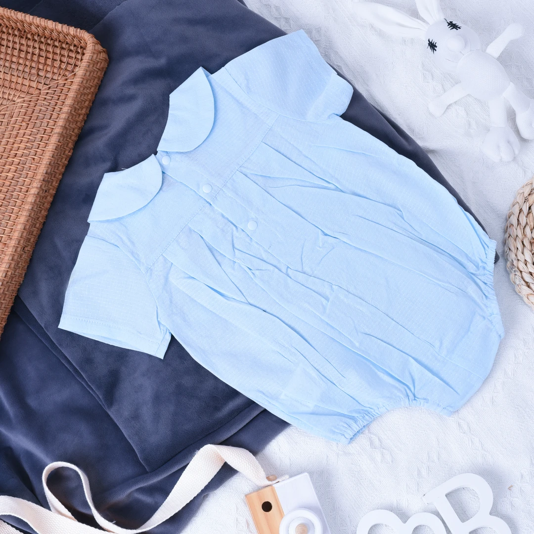 Catasy/卡特思蓝色包屁衣