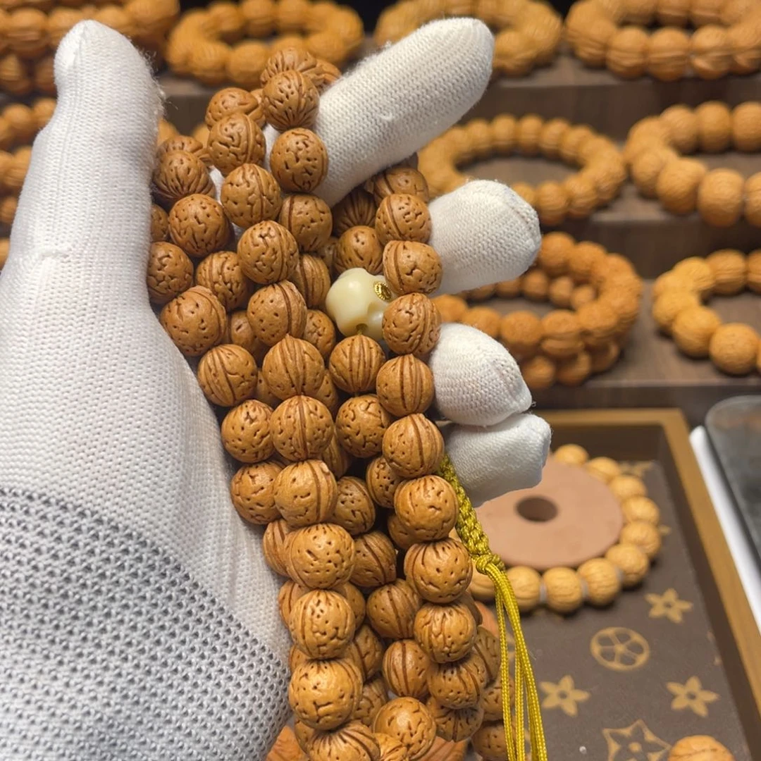 桃核手串小*巴野生一道筋脖挂