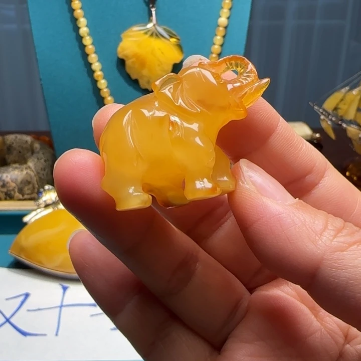琥珀未镶嵌颈饰波兰设计款琥珀蜜蜡