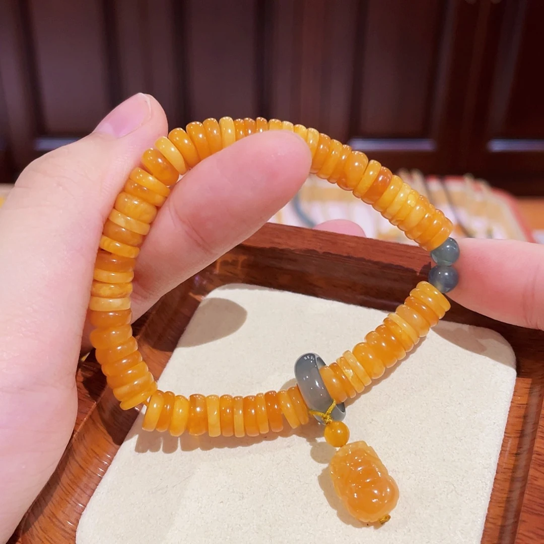 蜜蜡手链未镶嵌手串