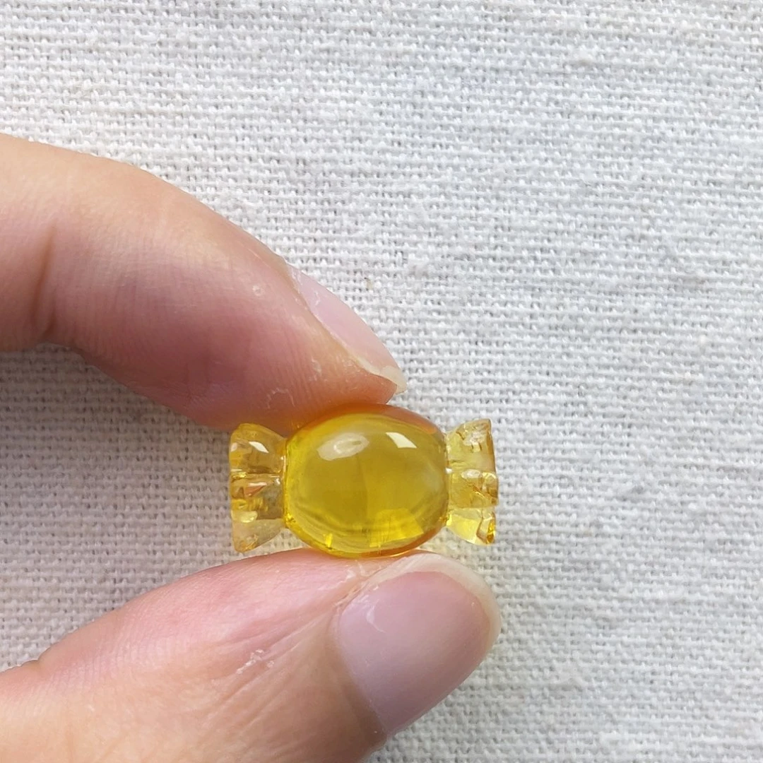 琥珀未镶嵌裸石糖果
