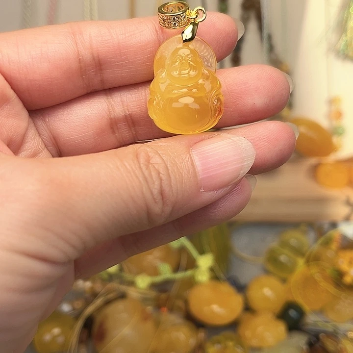 蜜蜡颈饰未镶嵌蜜蜡