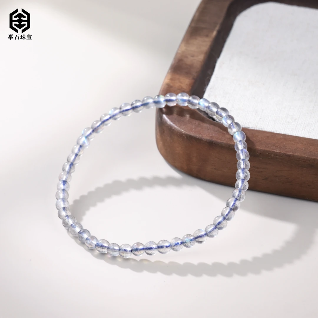 【举石珠宝】T0524-680-30长石手串（一件/约3mm+）H