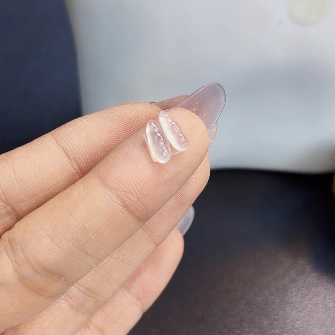 裸石翡翠JF052/2 老坑冰胶高冰福豆一对