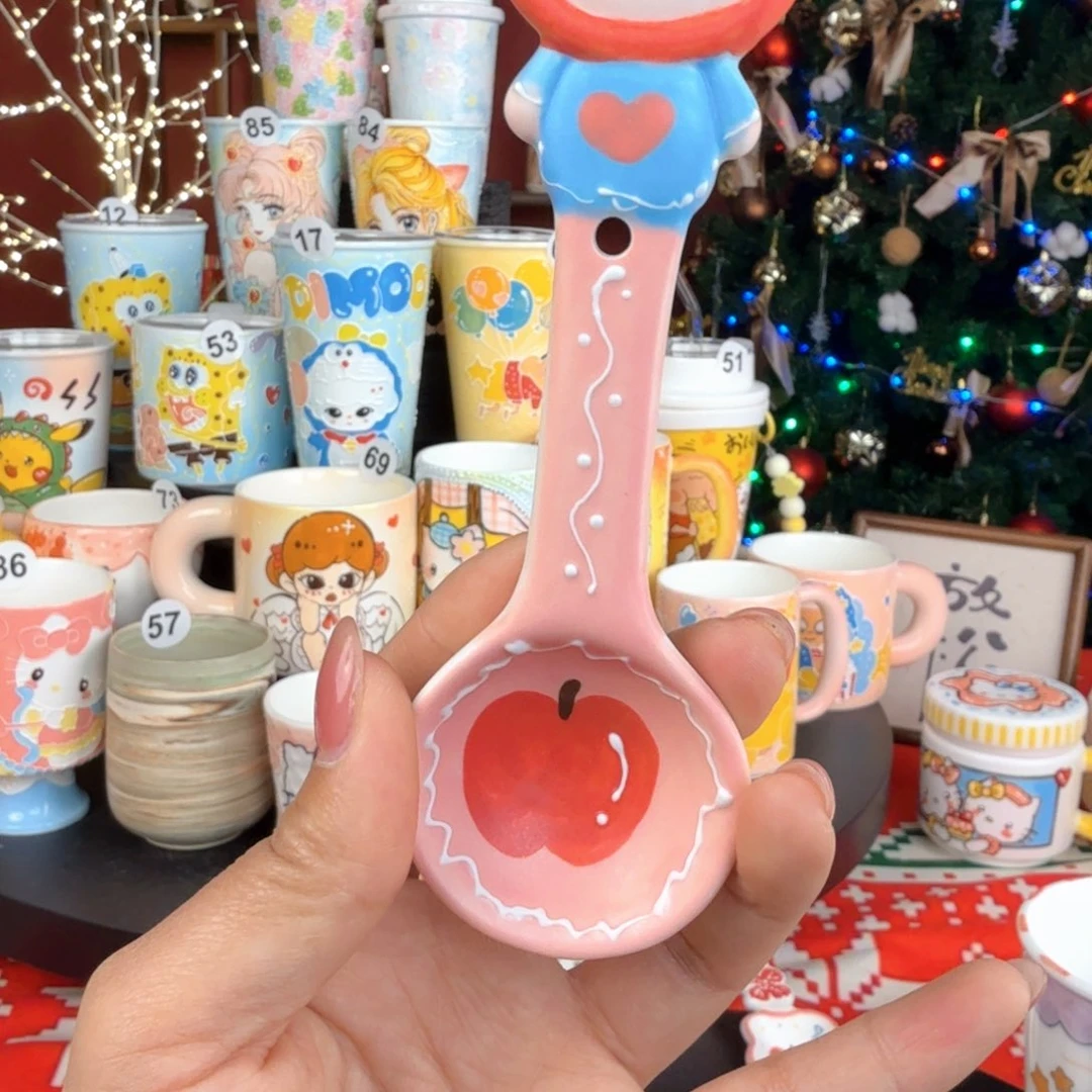 陶景德镇手绘高温釉下彩亚光