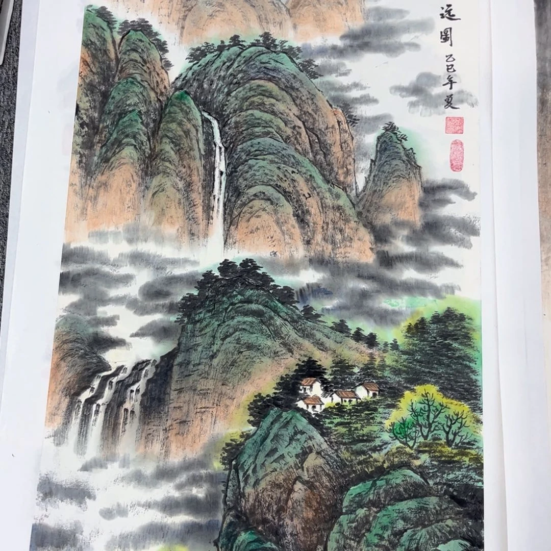 沧***笑国画绘画作品多次参加