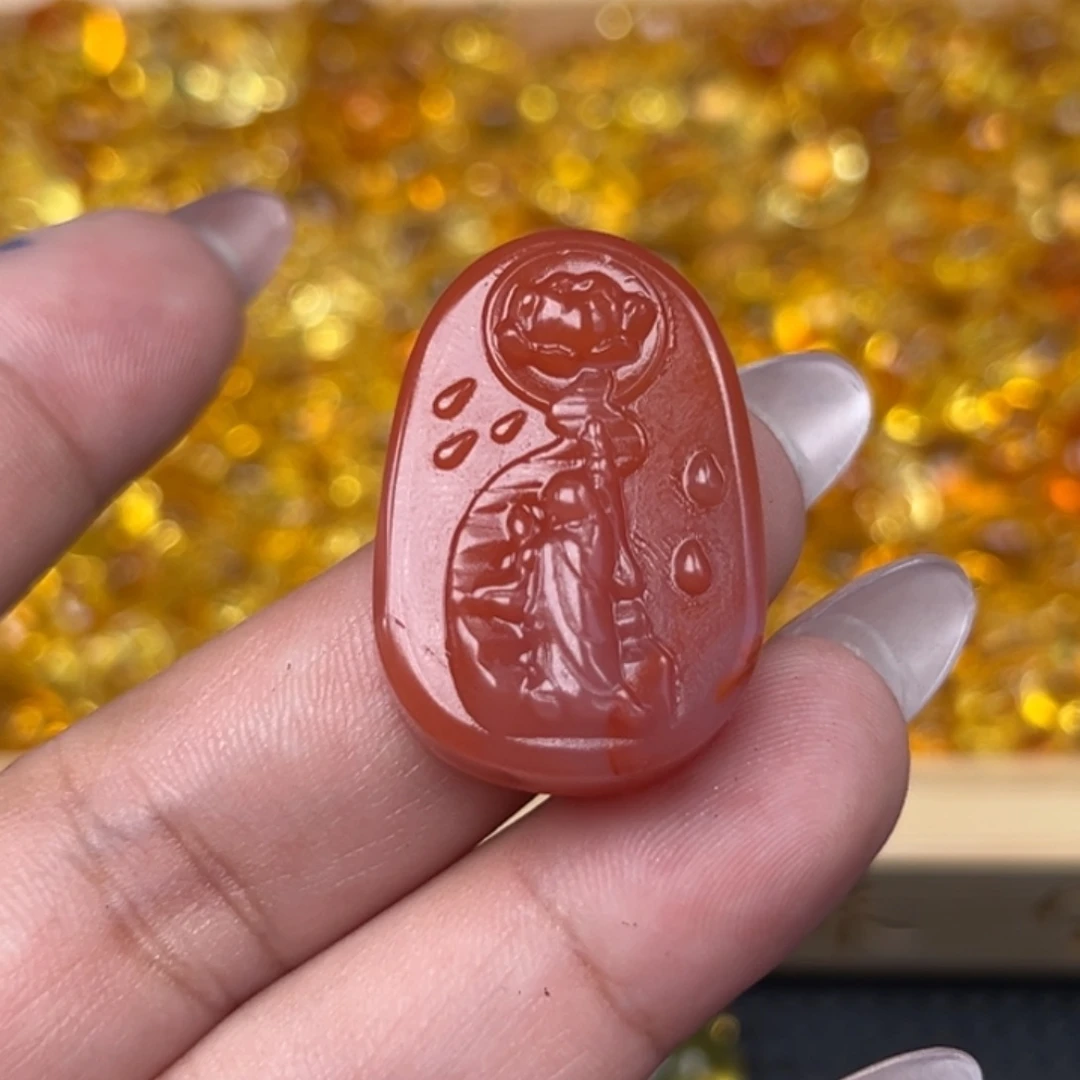 吊坠(不含链)未镶嵌南红玛瑙