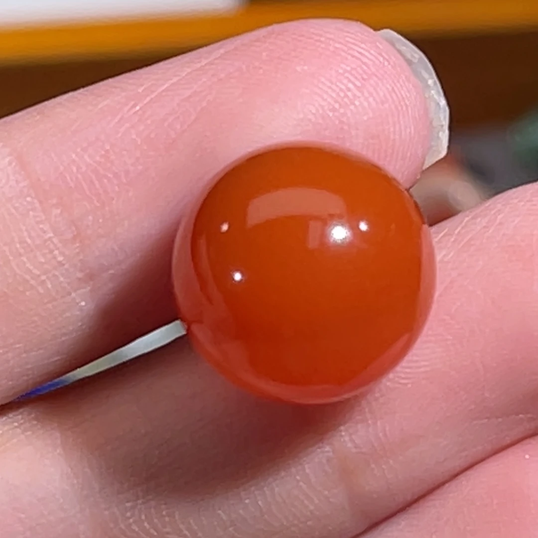 南红玛瑙未镶嵌圆珠13.2mm