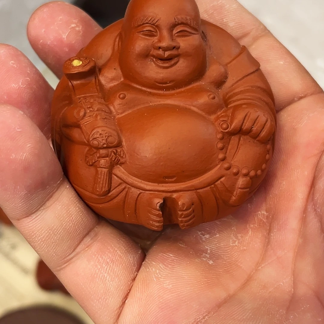 紫砂茶杯高端紫砂雕塑茶宠微瑕