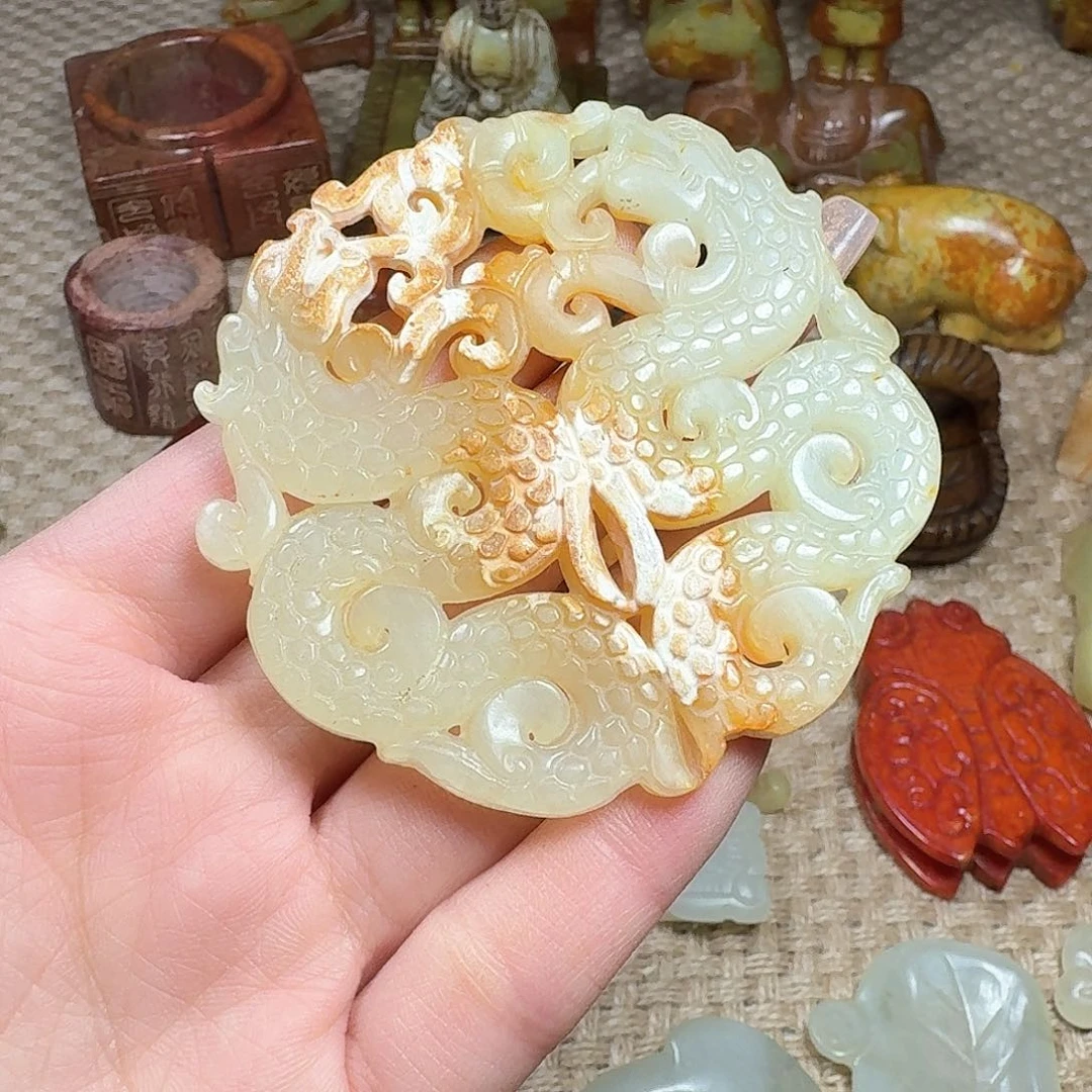 白玉菩提吊坠挂件