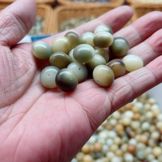 白玉菩提吊坠精品13飘花算盘20颗