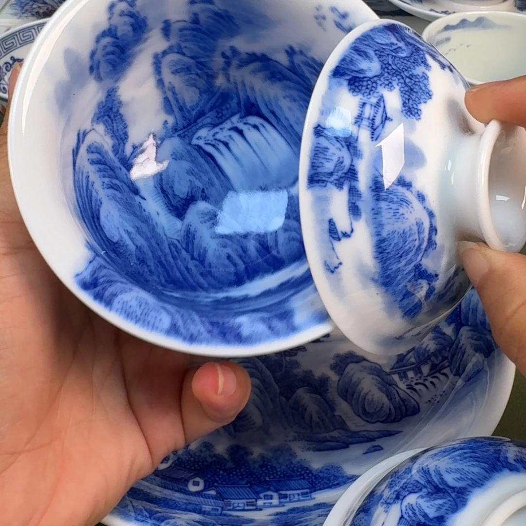 景德镇纯手绘茶具圆圆228