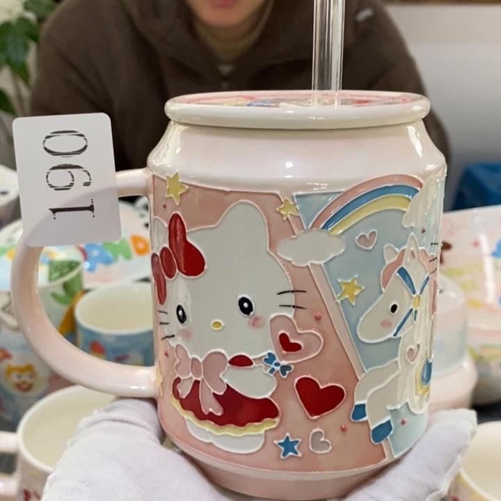 杯景德镇釉下彩手绘