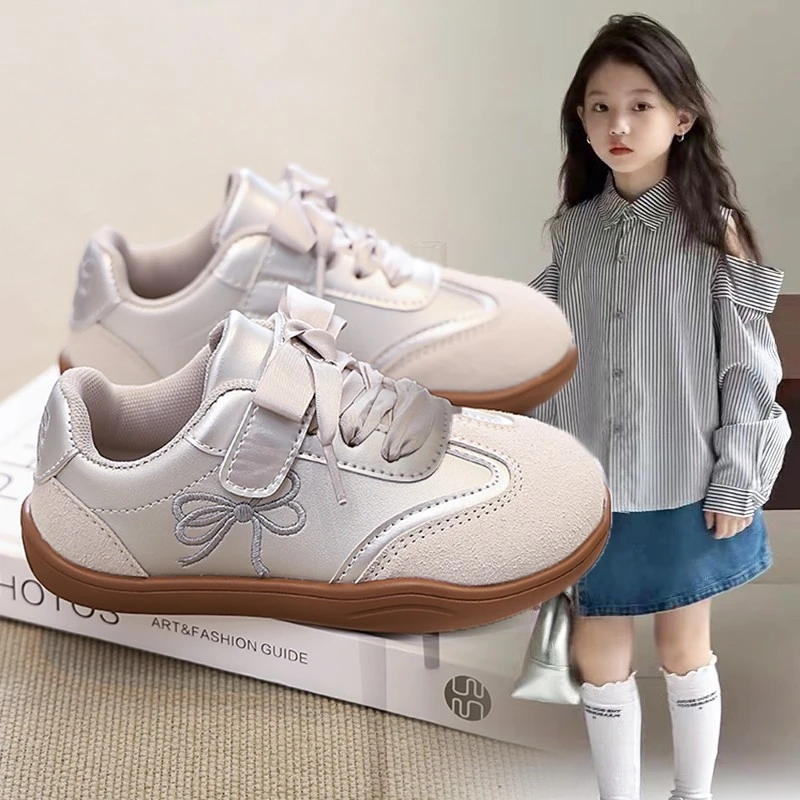 大黄蜂女童软底透气运动鞋春秋款2025新款儿童鞋子小女孩百搭