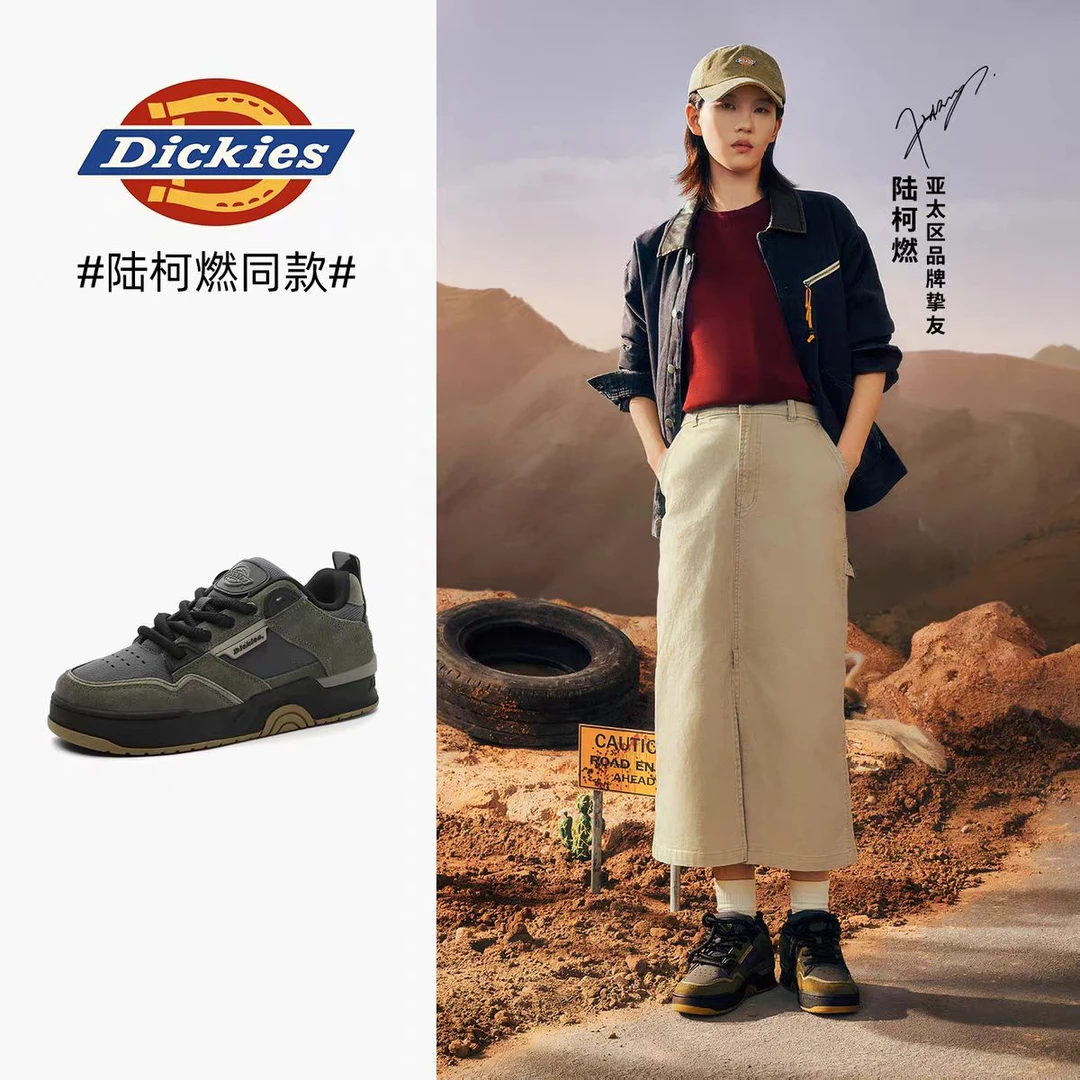 【陆柯燃同款】Dickies板鞋男鞋2025冬季休闲鞋男百搭厚底鞋子情侣
